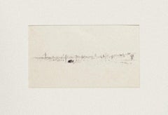 Panorama - Original Drawing in Pen by Vito Alghisi - 1987