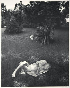 Brian Brian, Weiße Blume und Haus - Vintage-Poster nach D. Prince - 1980