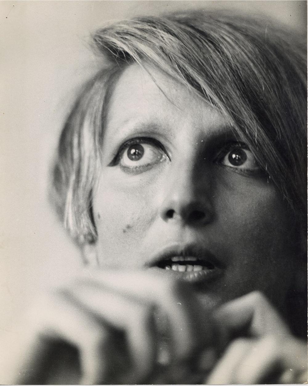 Gianni Piccione Portrait Photograph - Portrait of Mina - Original Vintage Photograph - 1960s