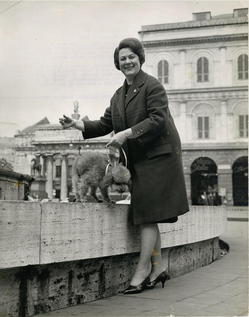 Oliviero Zanni Portrait Photograph - Portrait of Renata Tebaldi - Vintage Photograph - 1961