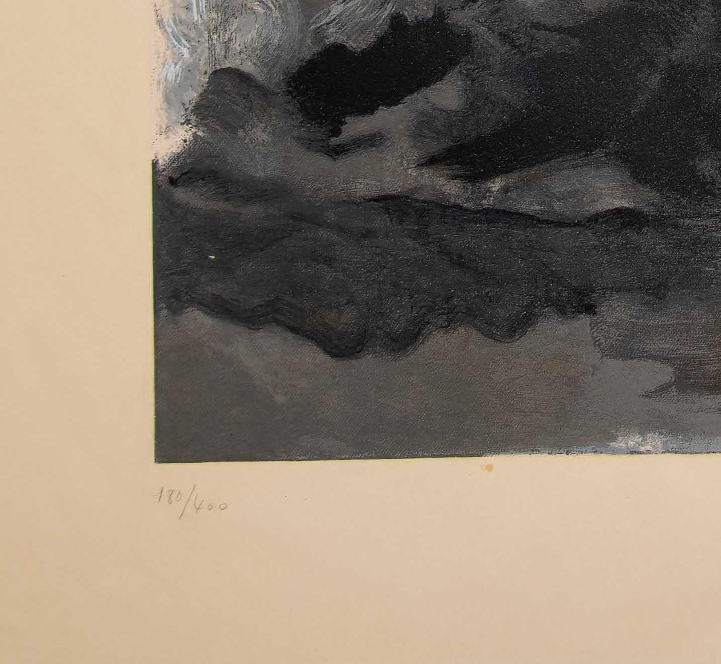 Marine Noire - Litografía (after) Georges Braque - 1956 - Print Posimpresionista de After Georges Braque