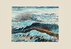 Sea - Original Drawing in Pen by Pericle Fazzini - 1971