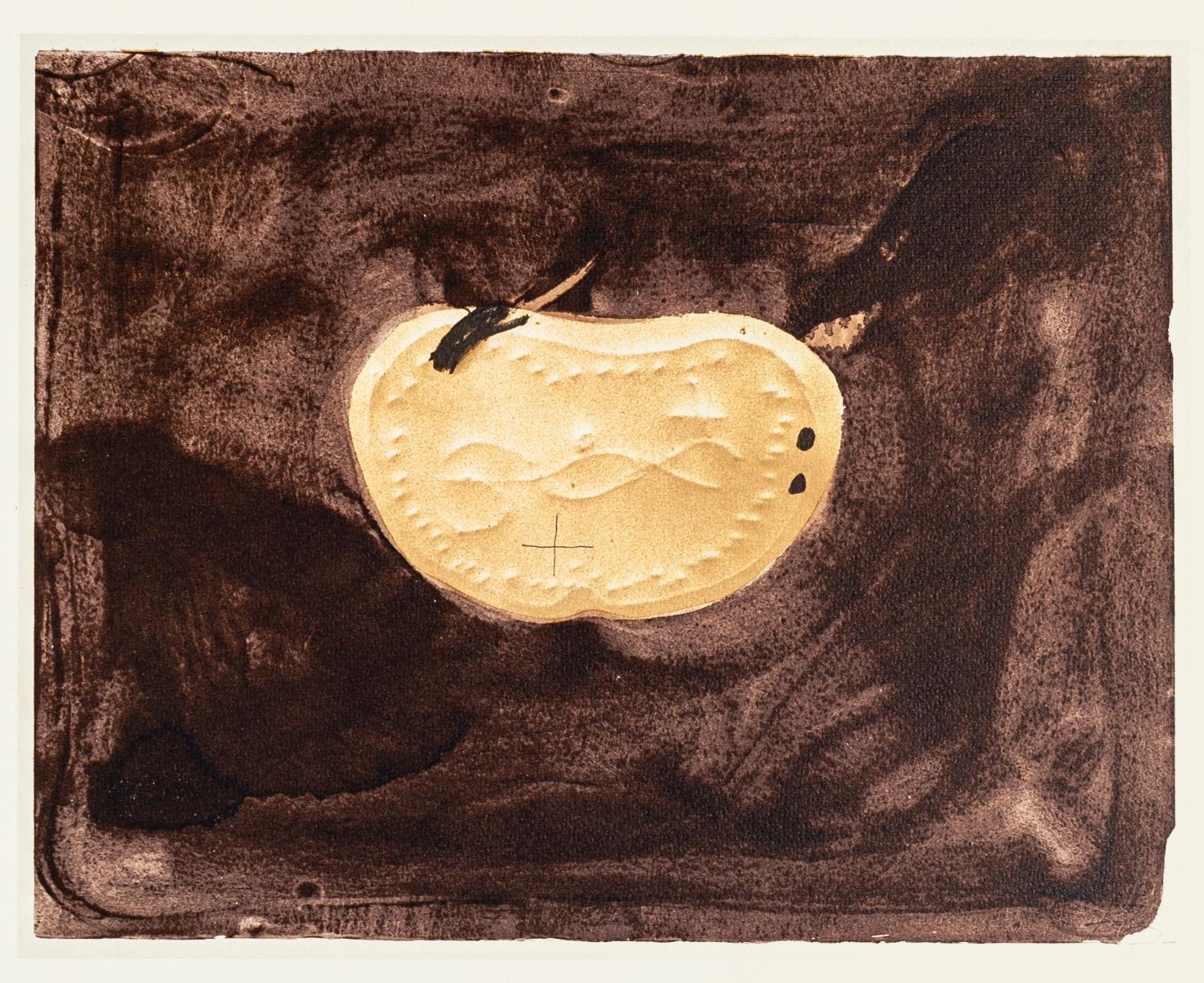 Pectoral is a vintage offset print artwork after Antoni Tàpies, printed on hand made paper.

The artwork is one of the deluxe edition of 1982 limited to 2.000 specimens, reproducing Tapies' works. Signed on the plate. Titled on the rear and dated,