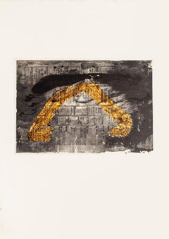 Ángulo blanco - Impresión offset vintage según Antoni Tàpies - 1982