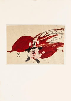White Hand - Vintage Offset Print After Antoni Tàpies - 1982