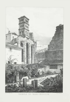 Antique Temple of Mars - Offset on Paper by G. Engelmann - 1826