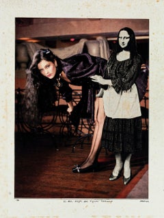 Retro Two Wives of Mr. Duchamp - Collage by Sergio Barletta - 1986