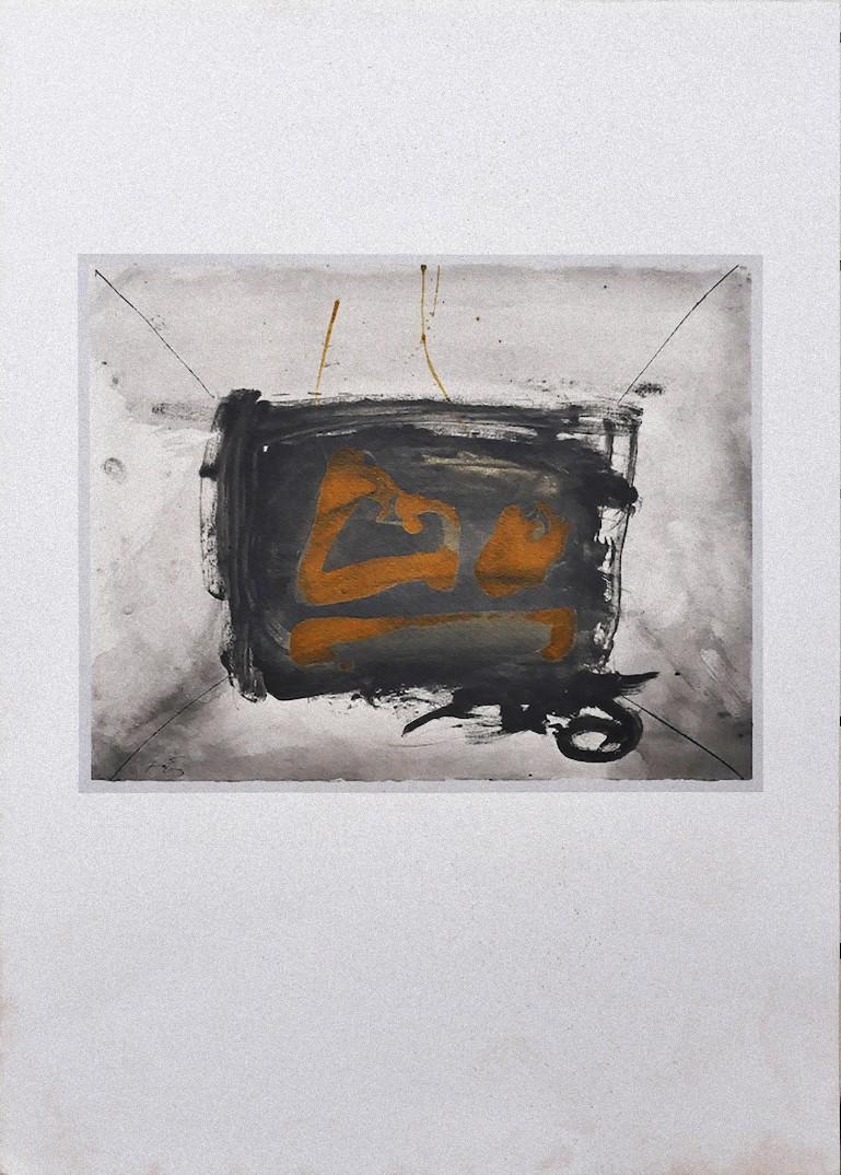 Antoni Tàpies (after) Abstract Print - Still Life - Vintage Offset Print After Antoni Tàpies - 1982