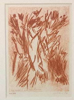 Homage to Jean Cocteau - Original Lithograph by Giancarlo Limoni - 1987 