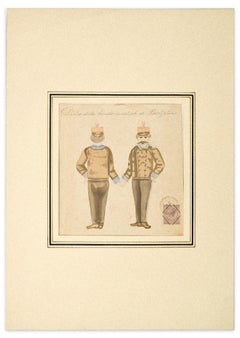 Músicos - Acuarela sobre papel - Siglo XIX