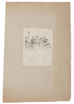 Religious Ceremony - Pencil on Paper - 20th Century