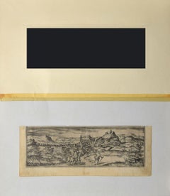 Malaga - Etching on Paper by George Braun - Early 17th Century