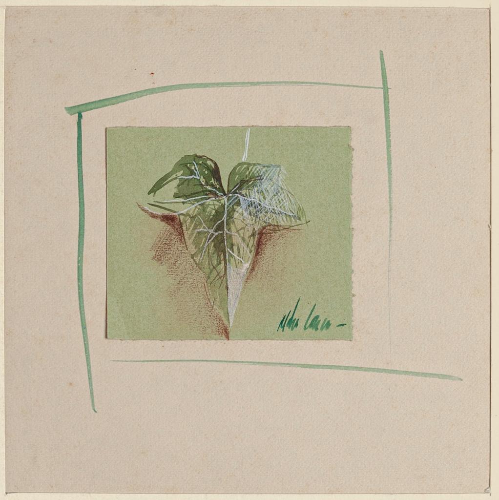 Leaf - Watercolor on Paper by Anne Walker - Late 20th Century