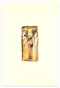 Angelo che canta - China Ink e acquerello di A. Peyrot - 1979