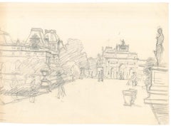 Paris – Bleistift auf Papier – frühes 20. Jahrhundert