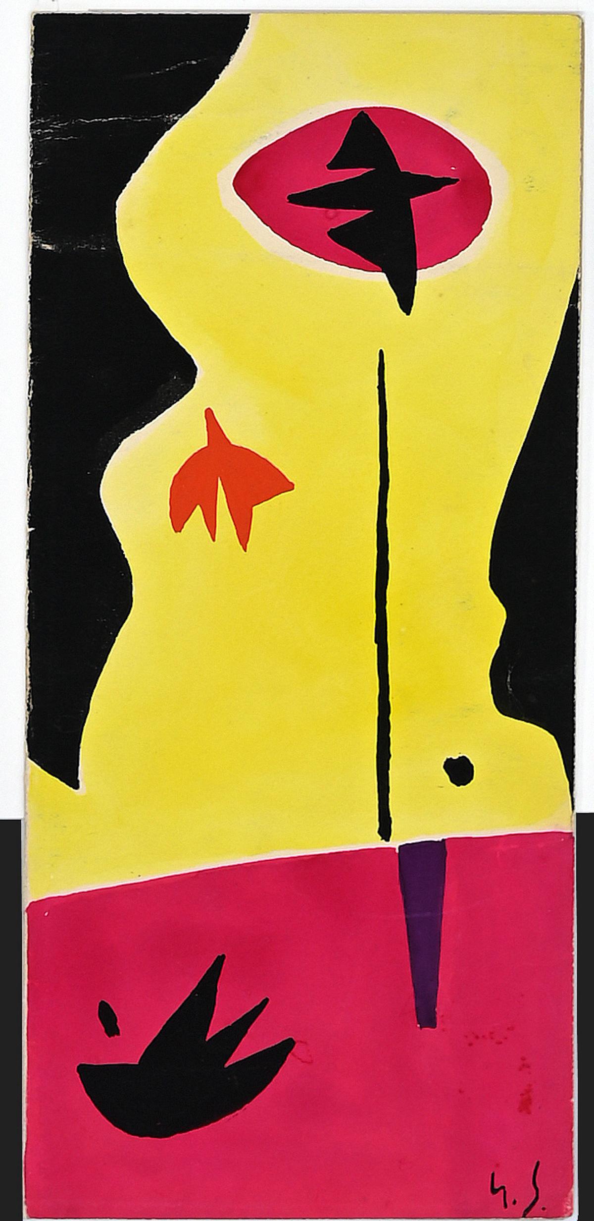 Senza titolo è un disegno di composizione astratta ad acquerello realizzato da Gustave Singier.

Monogrammato dall'artista.

Incluso un Passepartout:49 x 34

Condizioni molto buone.

Bella composizione a colori misti sui toni del giallo e del rosso