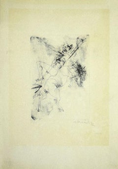 Équipeur - Gravure sur papier d'Alessandro Kokocinski - 1972