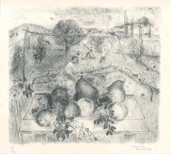 Stillleben – Originallithographie von Jacques Lestrille – 20. Jahrhundert