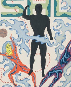 Constellation - Original Tempera on Paper by M. Bertrand-Picard - 1960s