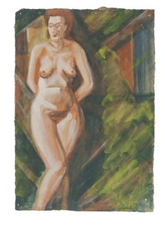 Hautfarbener Nackt  - Originalzeichnung - Mitte des 20. Jahrhunderts