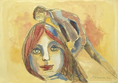 The Kiss – Mixed Media von Mino Maccari – 1960er Jahre