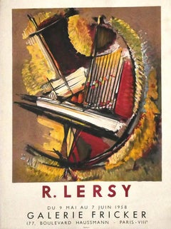 Poster von R. Lersy - Originalangebot und Lithographie auf Papier von R. Lersy - 1958