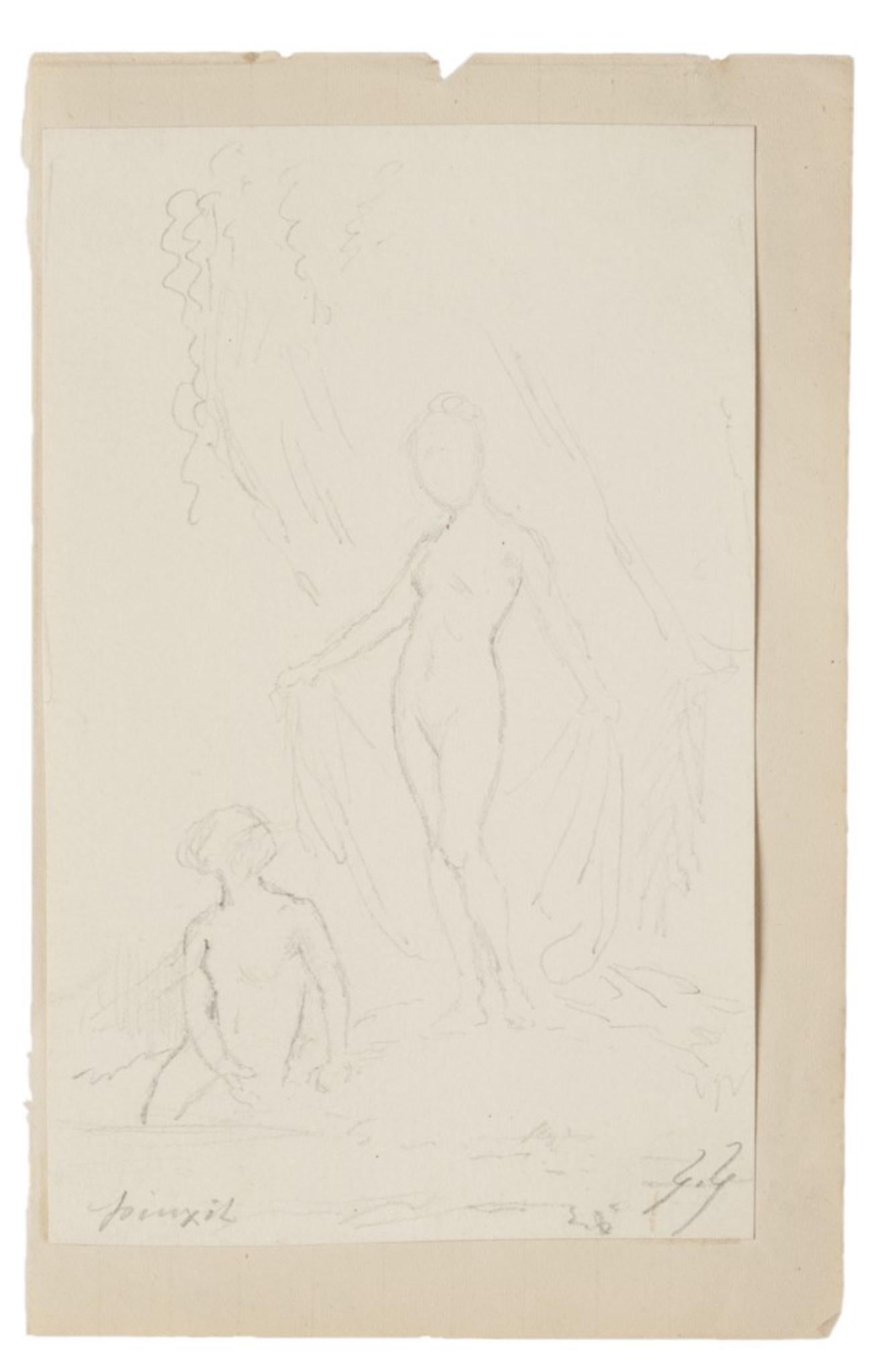 Figures - Original Drawing - 20th Century