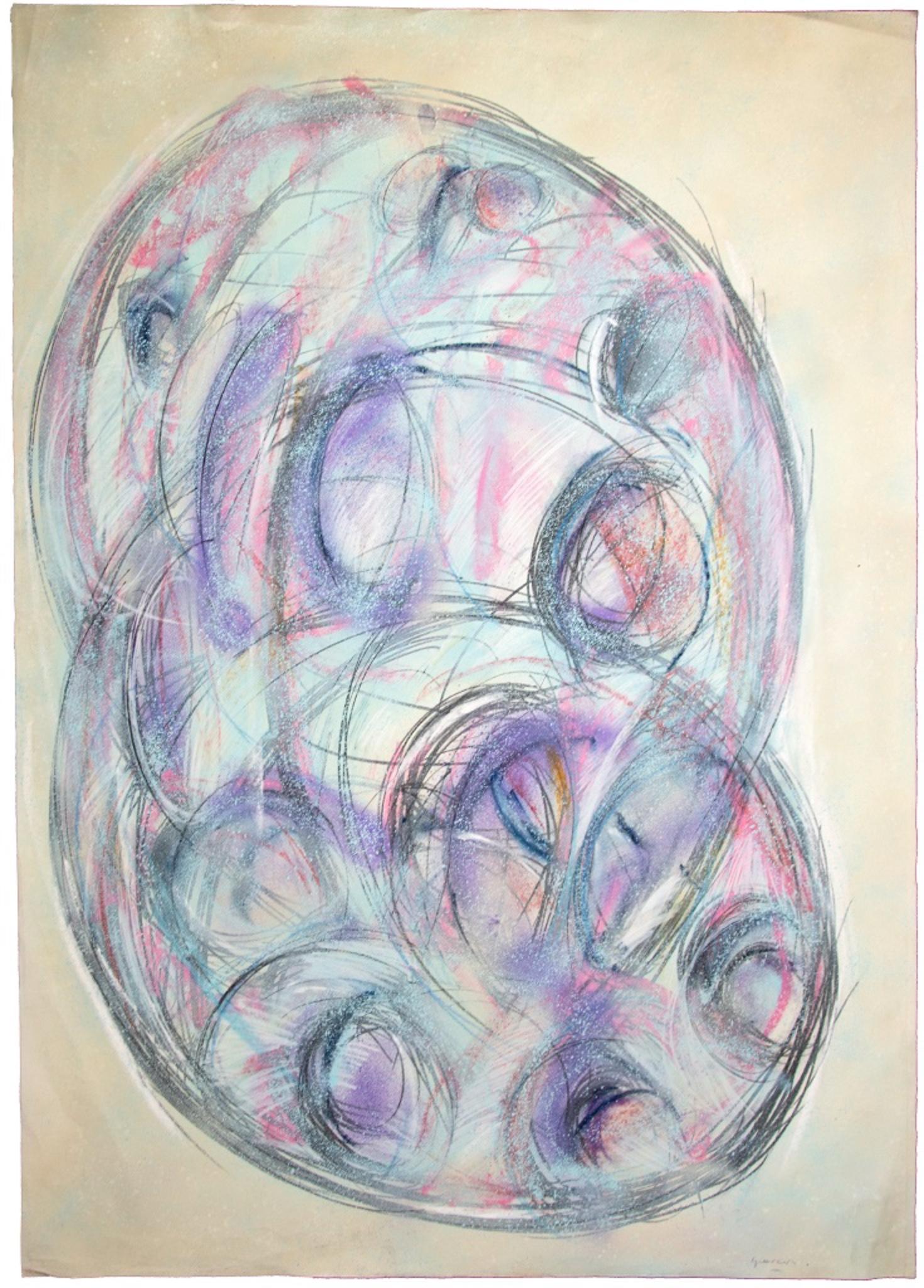 Maurizio Gracceva Abstract Drawing – Ohne Titel – Zeichnung in Mischtechnik – 2009