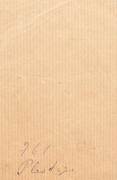 Figura  - Lápiz original sobre papel de Jeanne Daour - Siglo XX