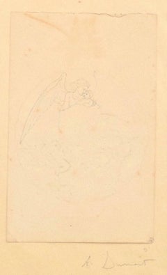 Antique Angels - Pencil on Paper - 19th Century