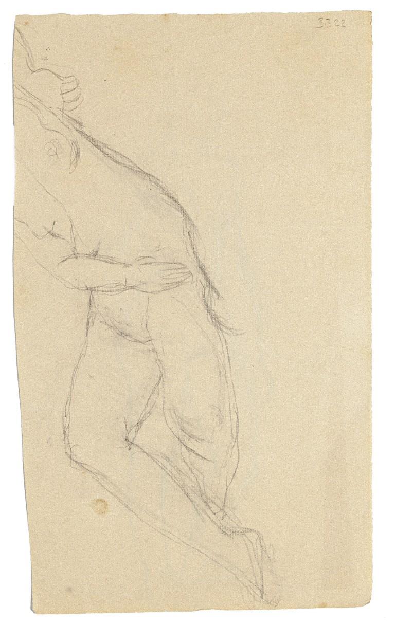 Nudo  - Acquerello originale di Jeanne Daour - 20° secolo in vendita 1