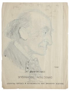 Portrait - Original Mixed Media Drawing - 20th Century