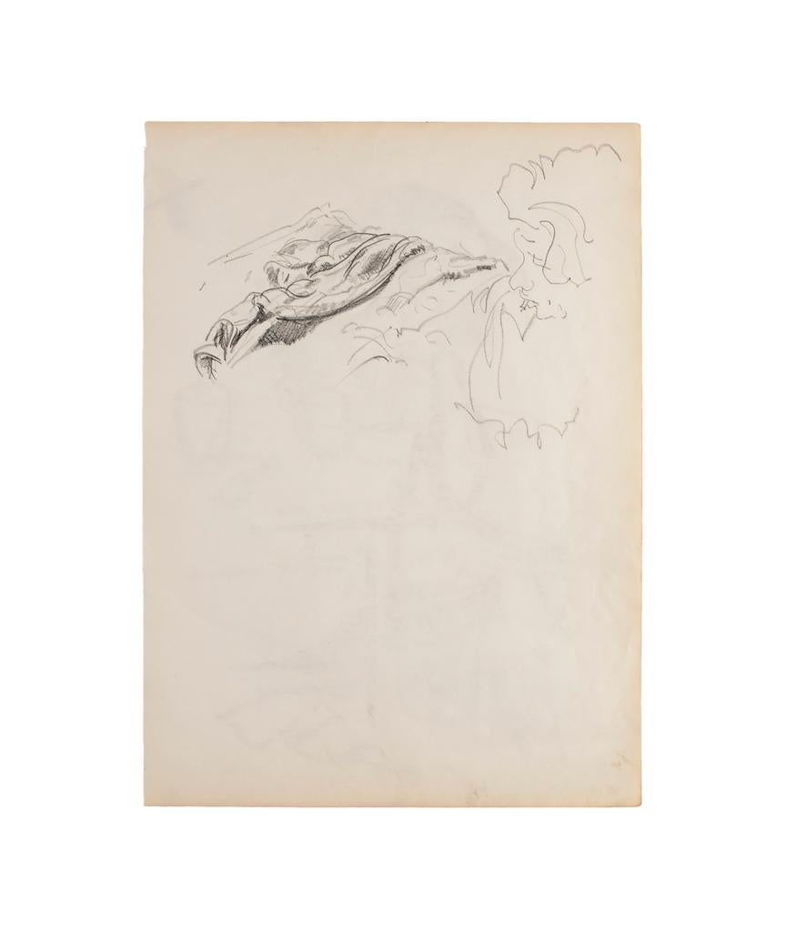 Figure - Original Pencil on Paper - 1950