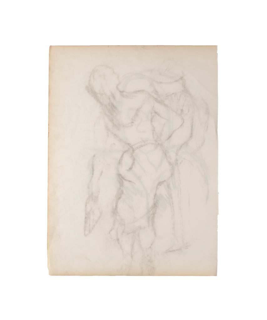 Figure - Original Pencil on Paper - 1960 - Art by Unknown