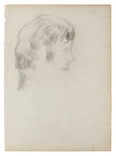 The Profile - Pencil on Ivory Paper - 1950
