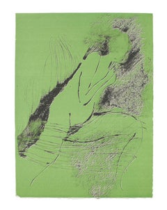 Desnudo -  Litografía sobre papel de Paul Guiramand - 1970