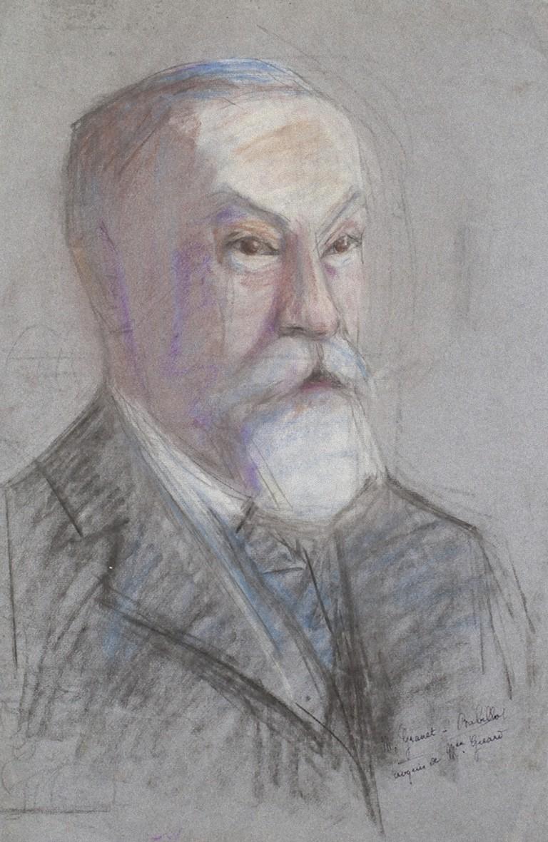 Portrait - Pastel on Paper by M. Gérard - Early 20th Century