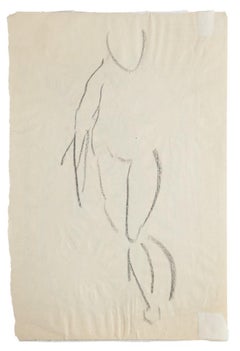 Portrait - Original Drawing in Mixed Media - 20th Century