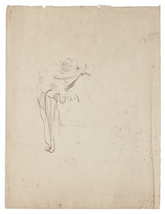 Portrait - Original Drawing In Pen - 1850s