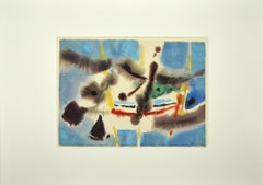 Paesaggio marino - Disegno a tecnica mista - Anni '60