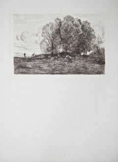 Landscape #4 - Etching -  1850