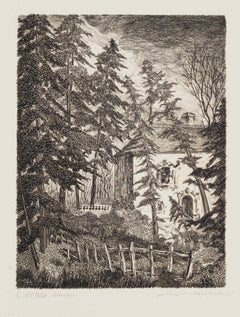 Landscape - Original Etching -  1950s