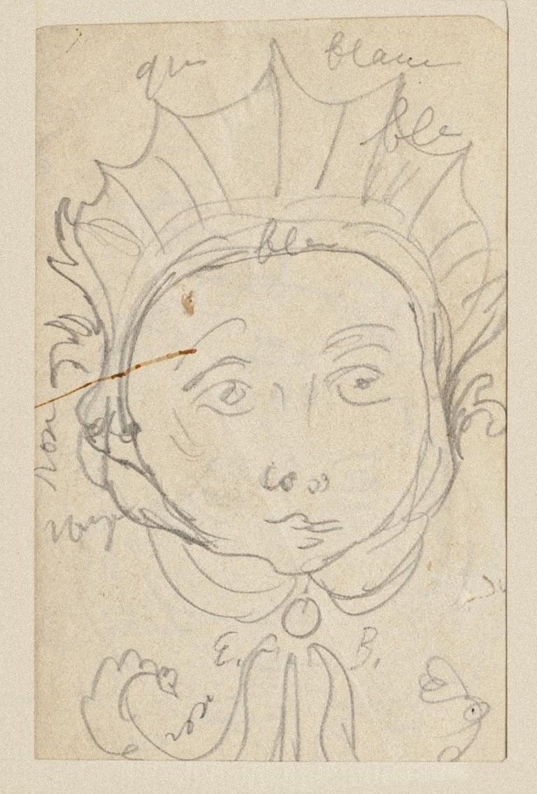 Figure in Mask is an original monogramm drawing in pencil on ivory-colored paper, realized by Russian scenographer Eugène Berman, hand-signed.

Image Dimension: 35 x 25 cm

In very good conditions. 

The artwork represents a Figure in Mask.