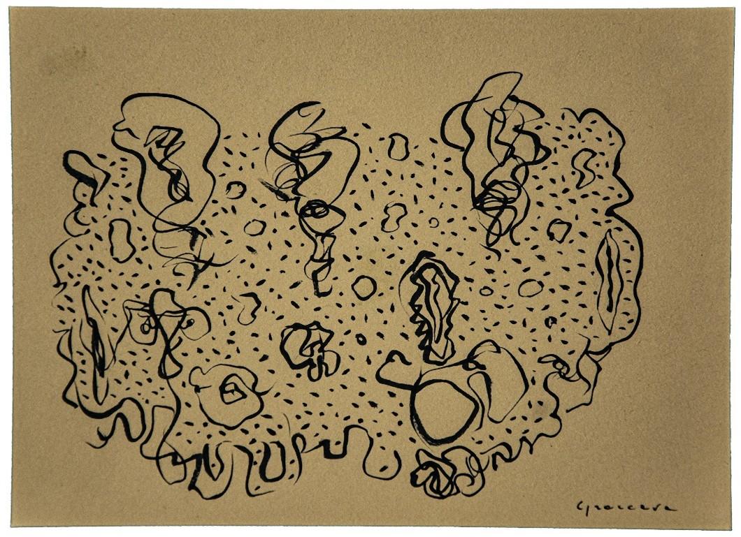 Attempt - Ink on Paper by Maurizio Gracceva - 2018