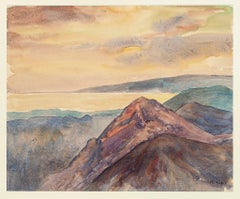 Luwa, Fiji Islands - Original Watercolor by André Ragot - 1950s