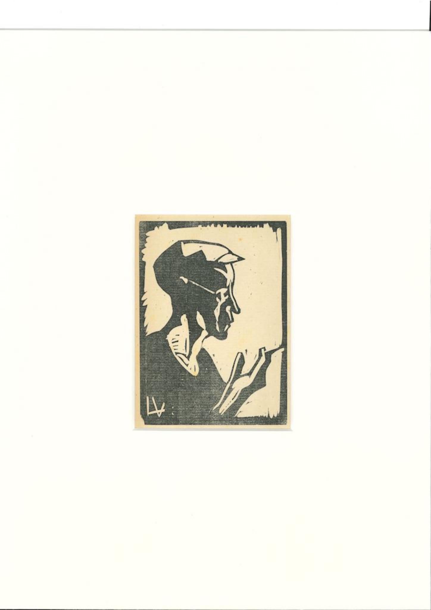 Matrosen - Holzschnitt von Lorenzo Viani - 1930 ca. im Angebot 1