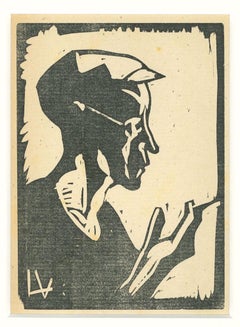 Vintage Sailor - Woodcut Print by Lorenzo Viani - 1930 ca.