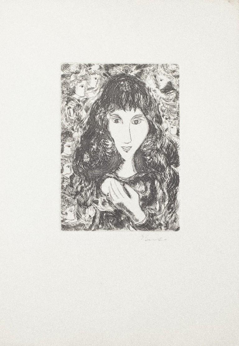 Berenice is a splendid print in etching technique engraved by the Giampaolo Berto, in 1970s.

The state of preservation of the artwork is excellent.

Sheet Dimension: 50 x 35 cm

Hand-signed in pencil, on the lower right.