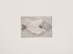 Gravure à l'os de poisson par Massimo Baistrocchi - XXe siècle