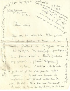 Autograph Letter by Jean Cocteau - 1935
